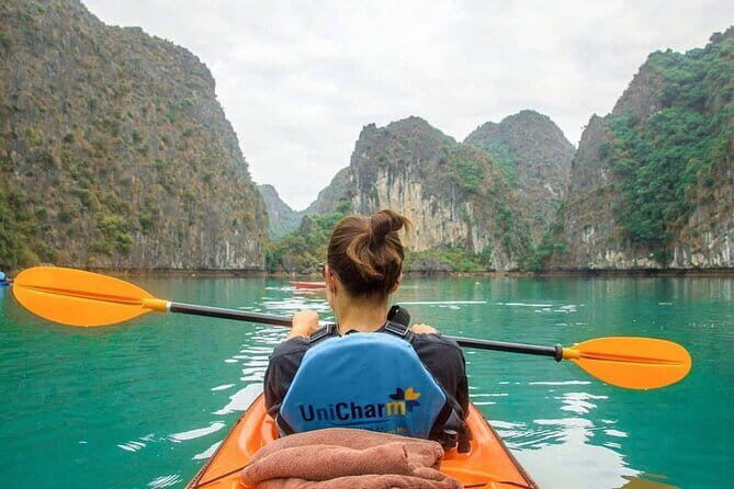 1 night cruise selection over Halong, Bai Tu Long or Lan Ha Bay - Halong Bay highlights: Sung Sot, Titov Island, and Hon Ga Choi