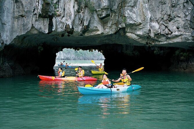 2-Day In Halong Bay Cruise With Transfer From Hanoi - Day 1 on the water: caves, kayaking, and that sundeck downtime
