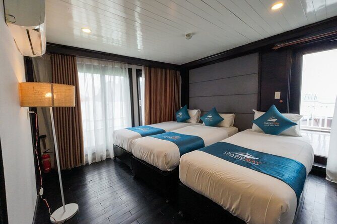 2 day Oasis Bay Cruise to Halong Bay from Hanoi - Halong Bay afternoon: kayaking, trampolines, and jacuzzi reset