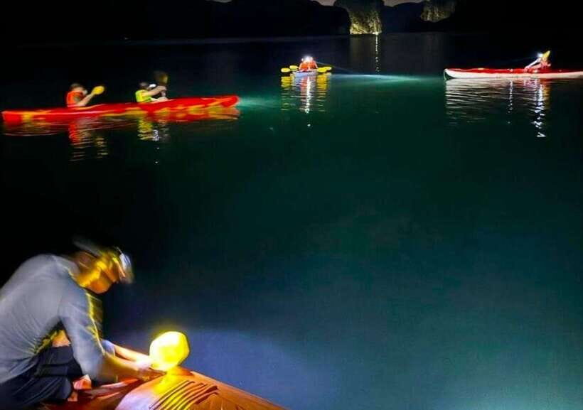 2 Days 1 Night Adventure: Cat Ba National Park, Lan Ha Bay - Day 2: Lan Ha Bay on a boat, lagoon caves by kayak, Ba Trai Dao beach, and fish-farm life