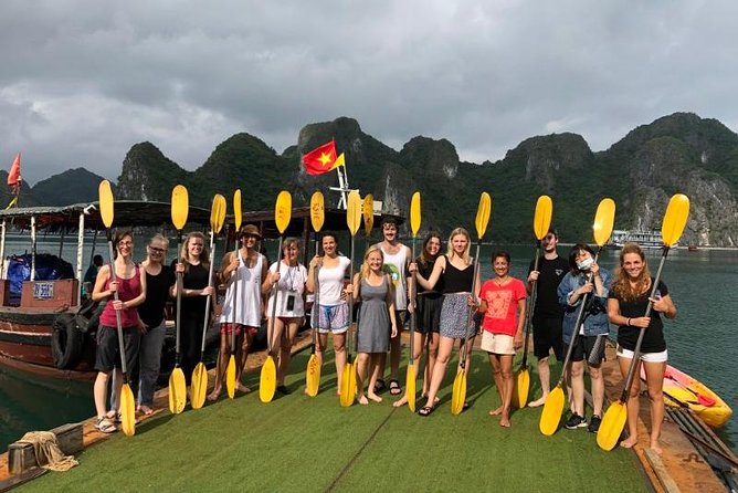 3-Day Cruise on Ha Long Bay with Kayaking, Swimming, Cooking Class,... - Van Gia floating village: kayak or rowboat, your pace your choice