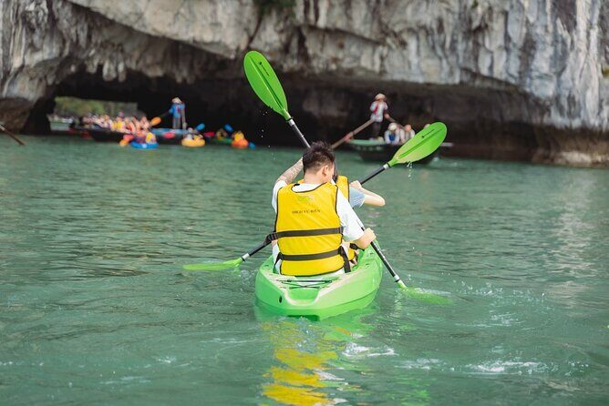 3-Day Ninh Binh trip Halong-LanHa Bay Cruise 5 Star with balcony - Day 3: Tai Chi on the sundeck, Dòng Trung Trang, and heading back to Hanoi