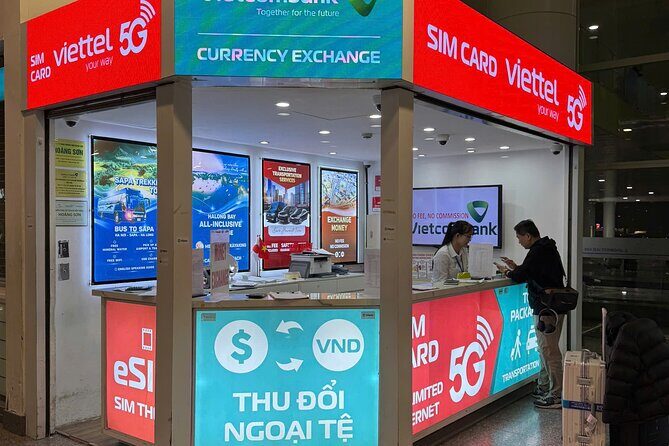 30 Days Unlimited 4G/5G Data Vietnam eSIM and Physical Card - Noi Bai Airport pickup: get data before you leave Hanoi