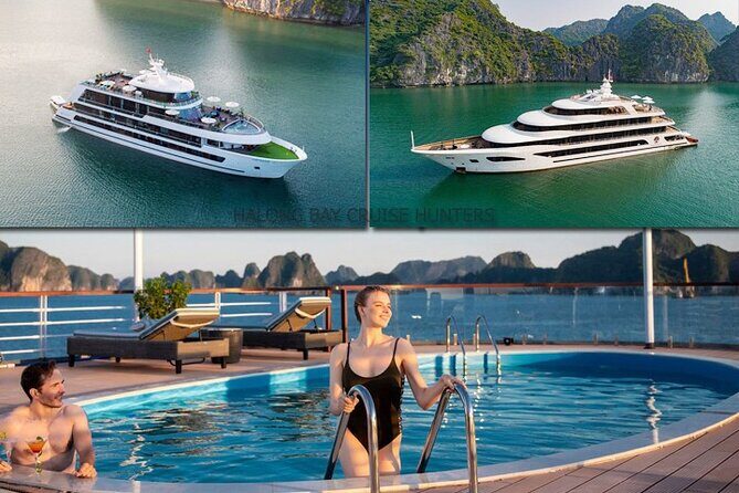 5/6/6++ stars All-Inclusive 2d/1n-ULTRA LUXURY STYLE-cruising LIKE A BOSS - Luxury limo transfers from Hanoi to Tuan Chau Marina