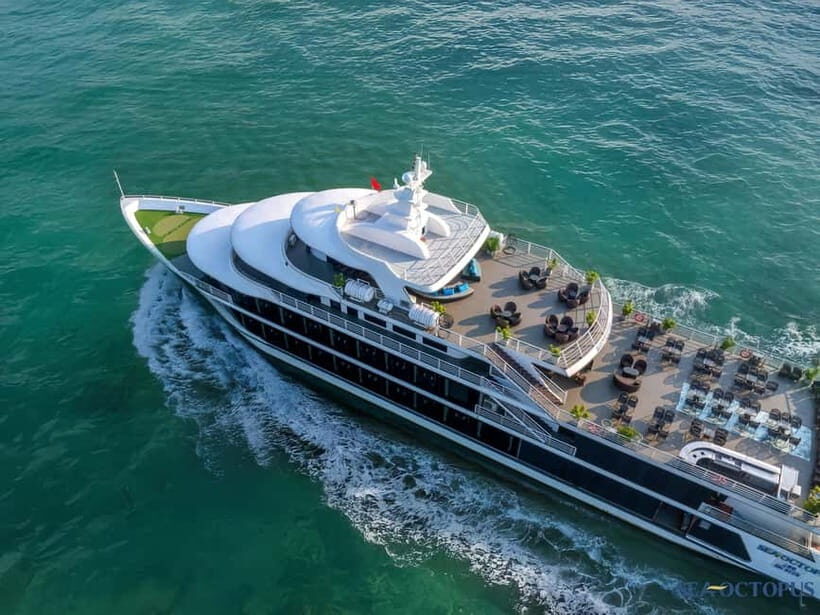 7 hours to discover HaLong Bay on Luxury Day Cruise - Lunch with Bayside Delight or Sea Breeze (12:15 to 13:45)