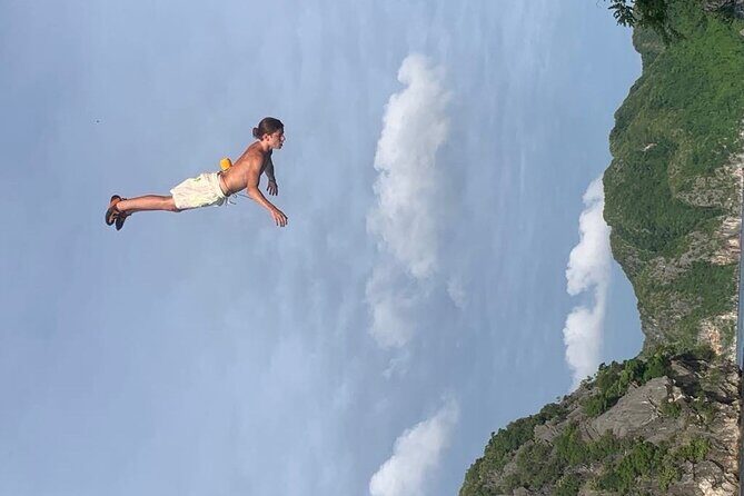 A half day deep water soloing in Lan Ha Bay - Cat Ba. - Cruise, Floating Fishing Village, and Optional Kayaking at Low Tide