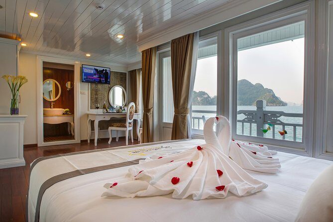 Bai Tu Long Bay Luxury Cruise 2D/1N: Visit Bai Tu Long bay & pristine places - Day 2 Tai Chi morning and the cave-or-relax decision