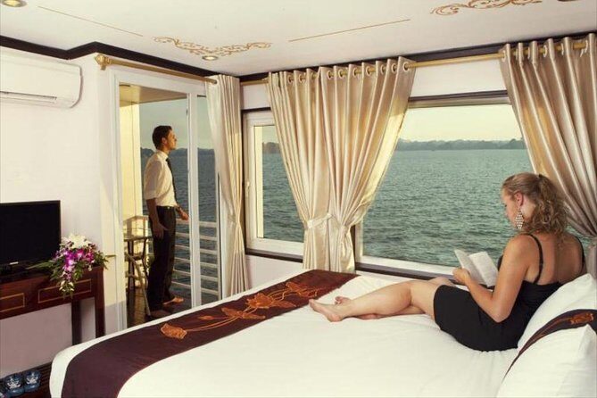 Bai Tu Long Bay Luxury Cruise 2D/1N: Visit Bai Tu Long bay & pristine places - Food onboard: two lunches, one dinner, and one breakfast