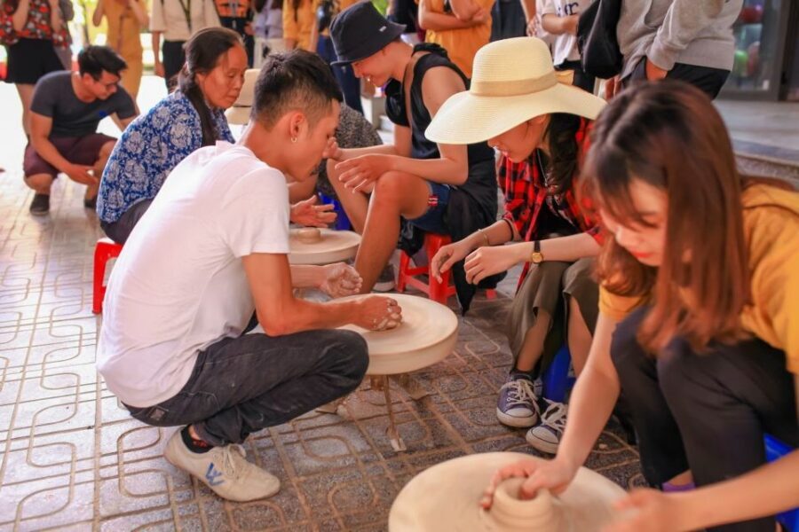 Bat Trang Pottery ancient village by Motorbike - The Group, the Guide, and the Day’s Pace