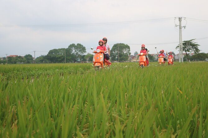 Beautiful Female Riders Vespa Red River Countryside Tour 5 Hours - Key highlights at a glance