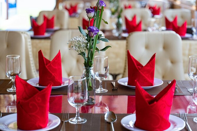 Best Value Ha Long bay 1 day - Lunch, kayak, swimming, transfer - Sunset sail on Ha Long Bay: tea, fruit, and local red wine service