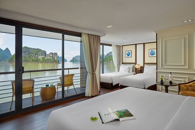 Capella Cruise 3-day Explore Halong Bay and Lan Ha Bay from Hanoi - Day 2: Viet Hai village by bike or electric car, then Ba Trai Dao swimming