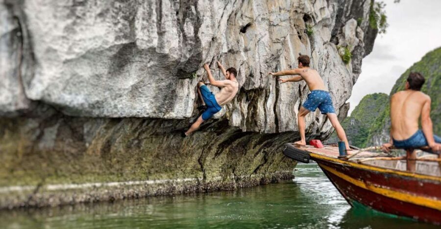 Cat Ba: Advanced Rock Climbing & Cliff Jumping Boat Tour - Routes, grades, and the challenge level you can expect