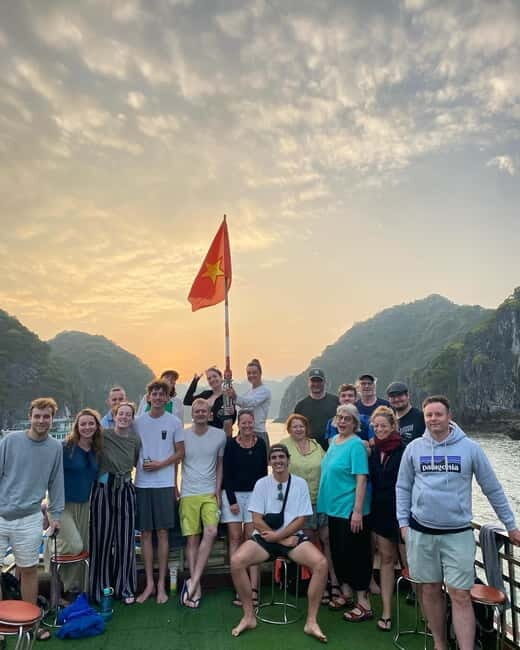 Cat Ba: Day boat tour with: kayak, cave, bike, meal, tickets - Ba Trai Dao Beaches: Swim in Clear Water and Use the Boat Deck