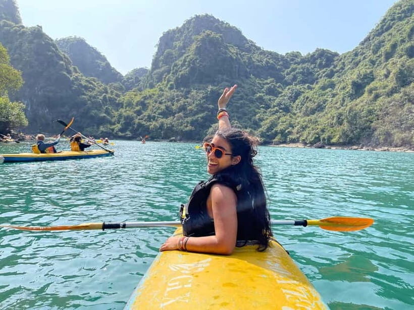 Cat Ba: Day boat tour with: kayak, cave, bike, meal, tickets - Lunch on the Boat: Vietnamese Comfort Food + Vegetarian Option