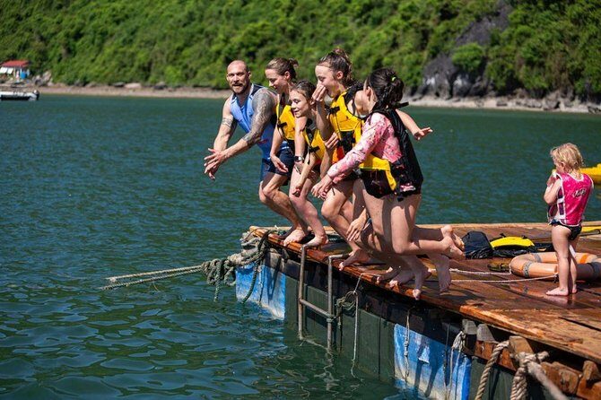 Cat Ba Island - Lan Ha Bay 2 days 1 night - Overnight at Cat Ba Hotel - Van Boi Beach and the sea-high-jump idea (tides decide everything)