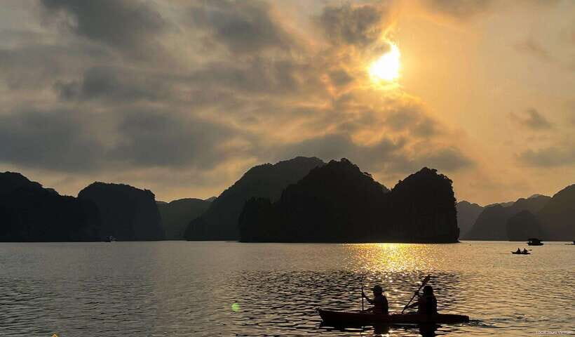 Cat Ba Island-Lan Ha Bay Day Trip: Kayaking, Swimming,Biking - Ba Trai Dao beach: swimming time with tide-dependent access