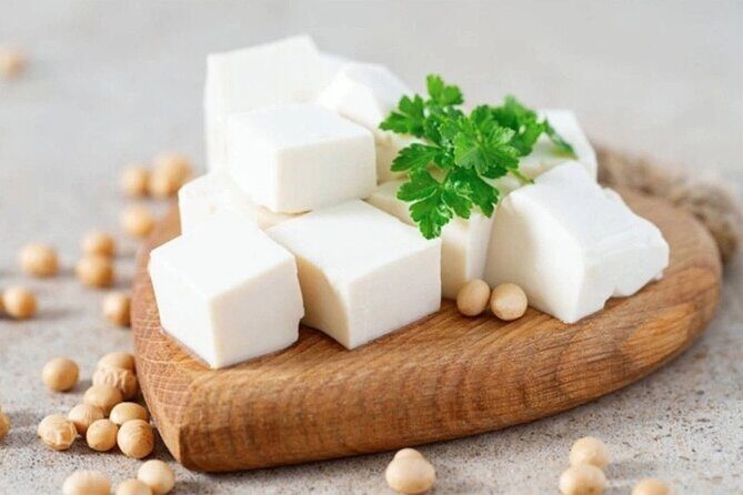 Craft Tofu in Sa Pa: A Journey into Vietnamese Cuisine - Dinner with your own tofu: fried tofu, tomato sauce, and soy milk