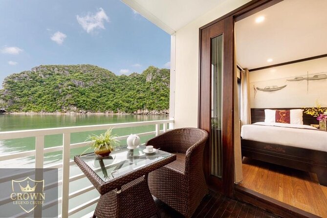 Crown Legend Cruise Ha Long 2 Days 1 Night - Night on the water: what your cabin really gives you