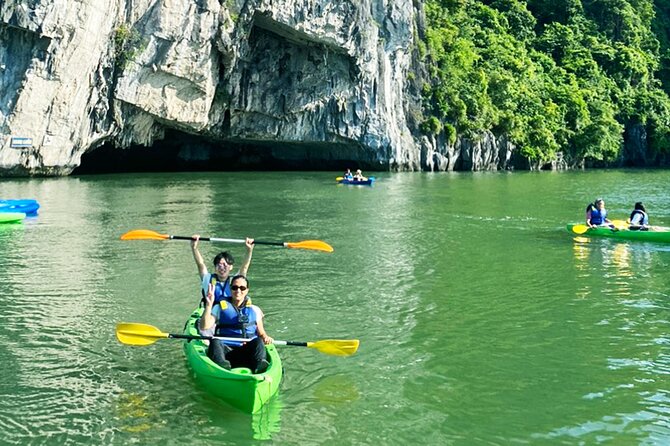 Crown Legend Cruise Ha Long 2 Days 1 Night - Day 2 at dawn: Tai Chi first, then Sung Sot Cave