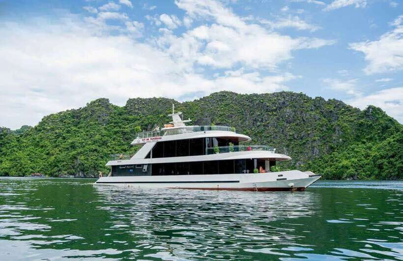 D'Charme Luxury Day Cruise Discover the Stunning Lan Ha Bay - Viet Hai Village: electric car through Cat Ba National Park