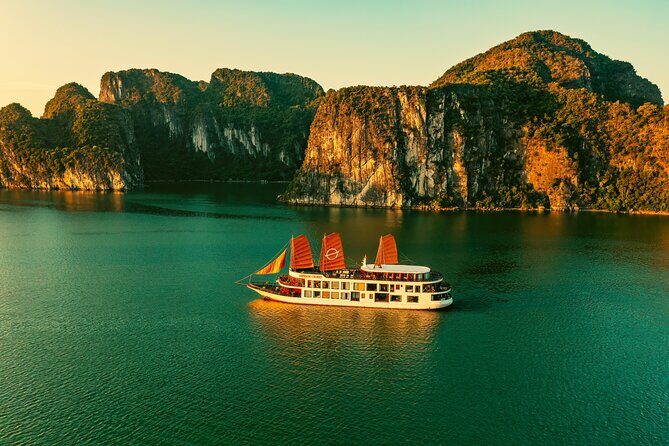 Emperor Cruises Experience 2 Days 1 Night in Halong Bay. - Onboard life after dark: sauna, gym, and the fun spaces