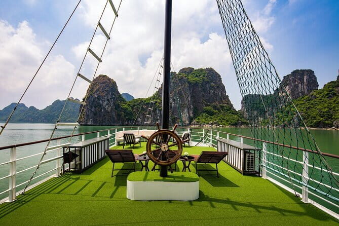 Excite Cruise Full Day Explore Halong Bay from Hanoi - Ti Top Island: the climb for the 360-degree view
