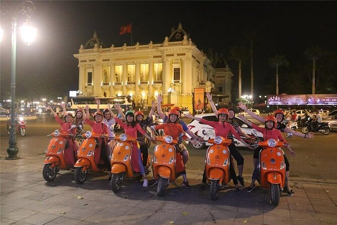 Female Riders Vespa Night Street Food + Train Street food 4 Hours - Hồ Trúc Bạch: Pho Styles and Small-Alley Eating