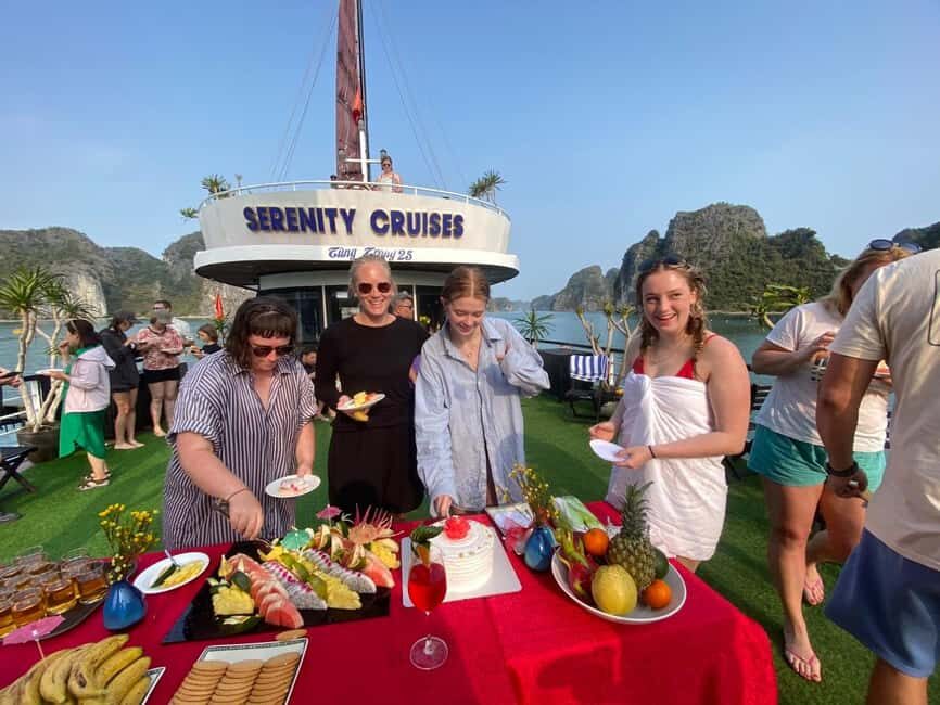 From Catba: Lan Ha Bay - Serenity Premium Cruise with Lunch - From Cat Ba Town to the Harbor: how the day starts