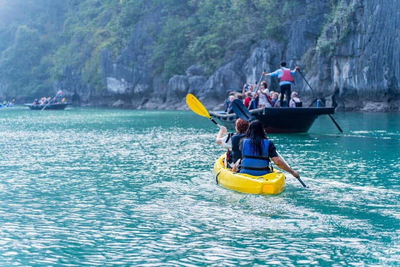 From Ha Long: Luxury Symphony Day Cruise with 2 Jacuzzi Pool - Luon Cave by sampan or kayak: optional, and worth choosing carefully