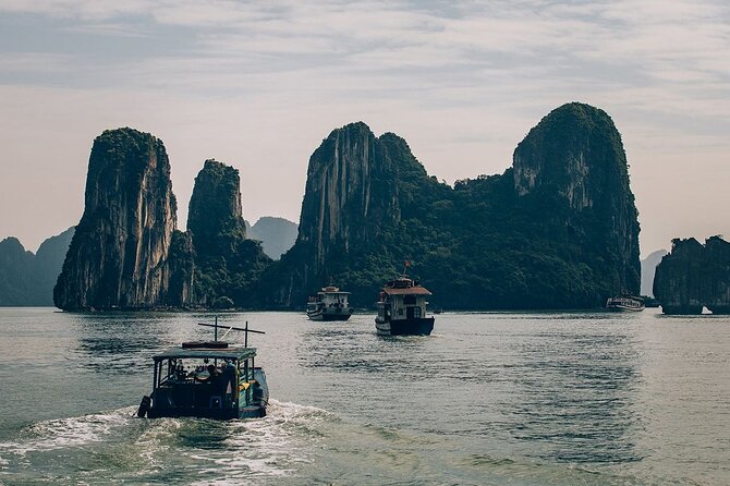 From Ha Noi - Full Day Ha Long Bay Trip - Ha Long Marina check-in and settling on the day cruise