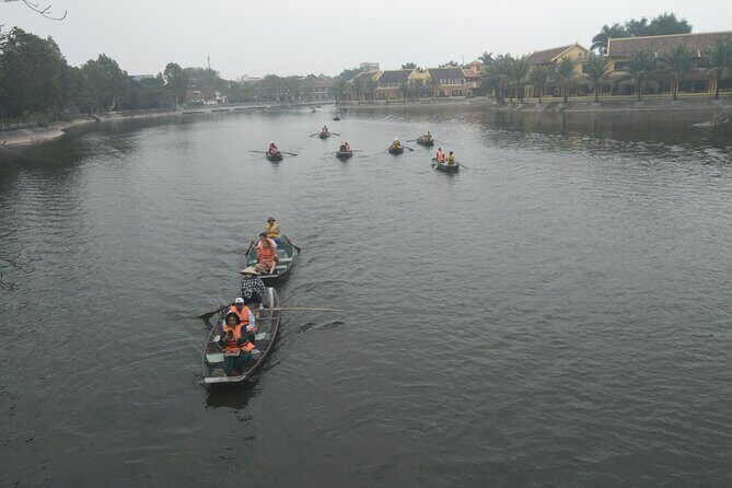 From Ha Noi - FullDay Trip Ninh Binh - The Ngo Dong River sampan: caves, rice fields, and rowers up close