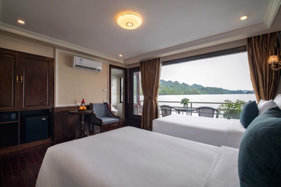 From Hanoi: 2-Day Halong and Lan Ha Bay La Pandora Cruise - Activities included: kayaking, tai chi, squid fishing, and swimming when it’s safe
