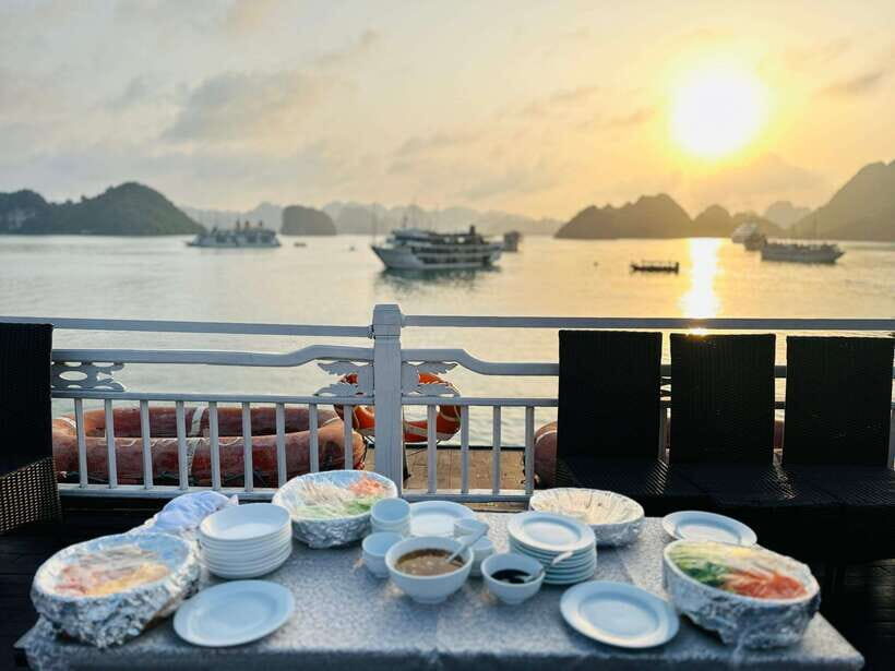 From Hanoi: 3D2N Ha Long & Lan Ha Bay by Le Journey Cruise - Day 3: sunrise breakfast, kayaking at the pearl village, and the monkey-photo chance