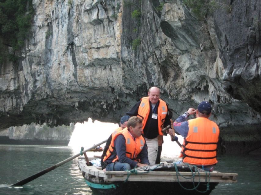 From Hanoi: Ha Long Bay 3-Day 5 Star Cruise with Balcony - Day 1: Sung Sot Cave, Titov Island swim, and a sunset routine you’ll feel