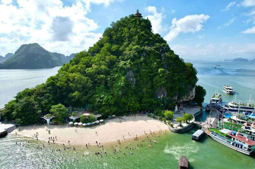 From Hanoi: Ha Long Bay Full-Day Luxury Cruise - Boarding at Tuan Chau Harbor and that lunch-on-the-water feeling