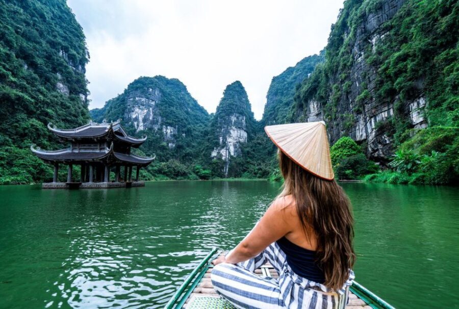 From Hanoi: Hoa Lu-Trang An-Mua Cave Luxury Trip w/Limousine - Bicycle around the village, then the stair climb to Mua Cave