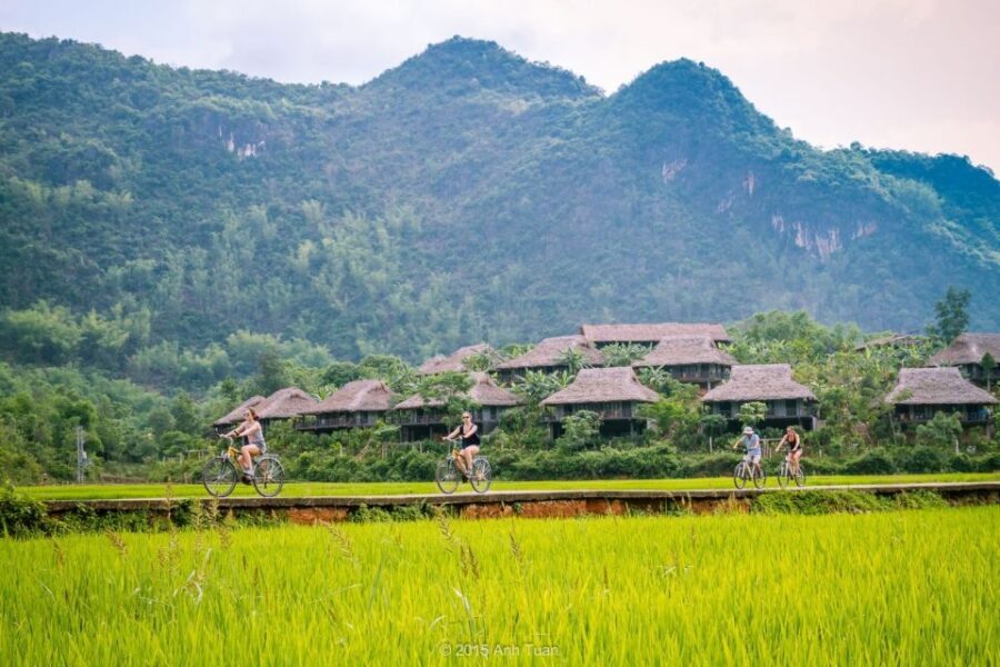 From Hanoi: Mai Chau Valley & Hill Tribes 2-Day Trek Tour - Cycling in Mai Chau: fields, weaving, and peaceful village lanes