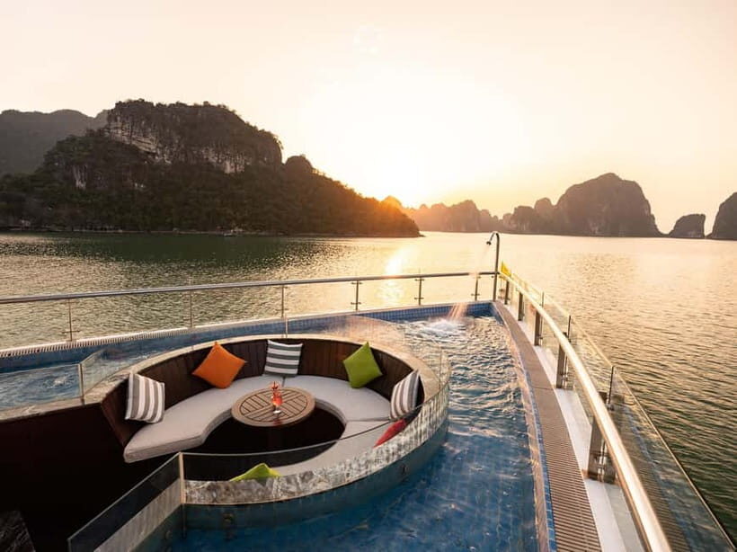 From Hanoi: Top-Rated Ha Long Bay Day Cruise with Jade Sails - 7.5 hours on Lan Ha Bay: quiet scenery with real cruising time