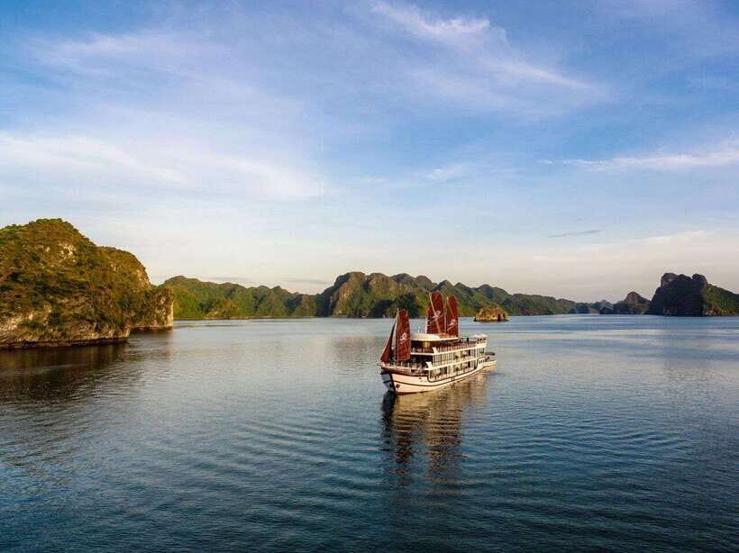 From Lan Ha Bay: 3-Day 2-Night Cruise with Meals & Kayaking - Day 1: Bright Cave Boat Ride, Cooking Demo, and a Sunset Party