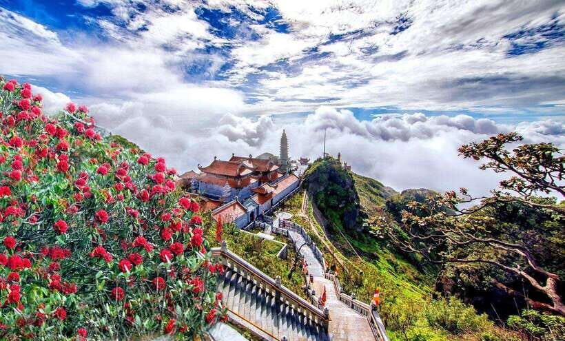 From Sapa:Cable Car Ticket To Fansipan Legend & Car Transfer - Mountain God Shrine and Kim Son Bao Thang Pagoda: the calm finish