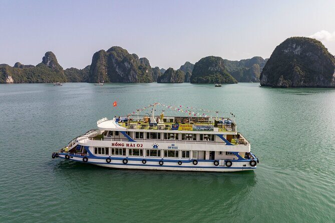 Full-day Activity Ha Long Bay of Vietnam from Ninh Binh - Ti Top Island hike, beach time, and the boat sunset party