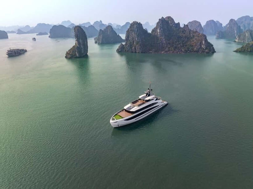 Full Day: Fabulous Halong Bay Tour with Taliya Cruise 5<em> – Key highlights that make this day trip worth it’ /></p>
<ul>
<li><strong>Dark and Bright cave</strong> bamboo boat rowing with local fisherman rowing you through stalagmites and lagoons</li>
<li><strong>Lan Ha Bay Ao Ech</strong> time for kayaking and swimming in calmer, less crowded-feeling water</li>
<li><strong>Spring-roll cooking demo</strong> plus afternoon tea, with a chef guiding you step by step</li>
<li><strong>Sunset party on the sundeck</strong> after a full day of limestone views</li>
<li><strong>English-speaking guide</strong> who keeps the pace smooth and the stops practical (names you may see in the mix include Chung Hoeng Van, Frank, and Vin)</li>
</ul>
<h2 id="hanoi-to-tuan-chau-marina-the-ride-that-sets-the-tone">Hanoi to Tuan Chau Marina: the ride that sets the tone</h2>
<p><img width="820" height="614" decoding="async" src=