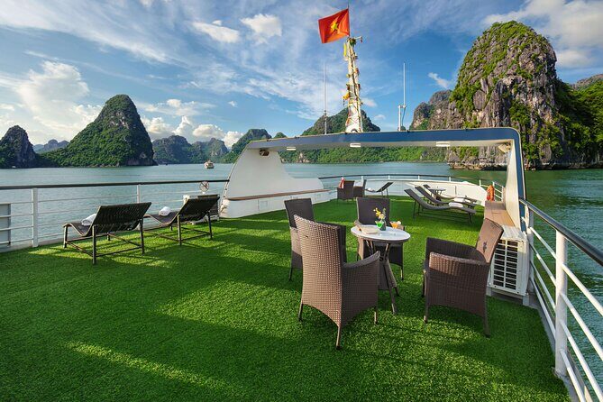 Full-Day Halong Bay Cruise with Limousine Pickup - Ti Top Island: views with a halfway climb option