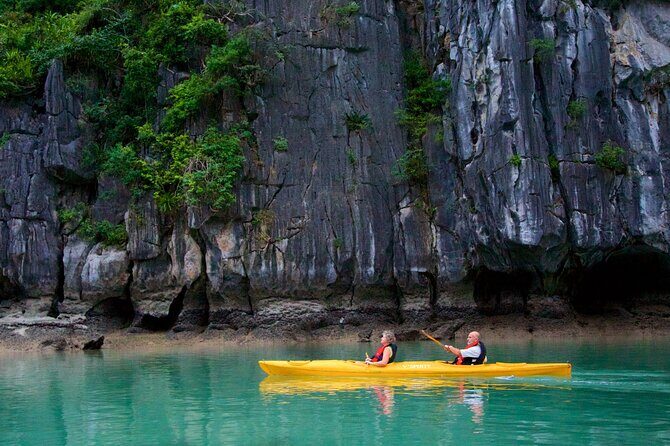 Full day Halong Bay Tour with Buffet Lunch - Sung Sot Cave with about 2 hours: impressive rocks, but mind the crowd energy