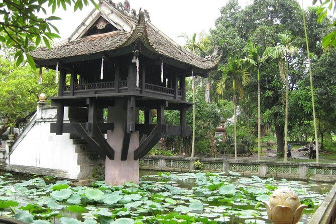 Full-Day Hanoi City Private Car Charter - One Pillar Pagoda inside the Mausoleum area: a quick stop with big focus