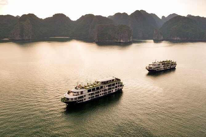 FULL package - 3D2N on 5* Luxury Cruise explore Lan Ha Bay and Halong Bay - Boarding Mon Chéri Cruises: welcome, safety, then cruising
