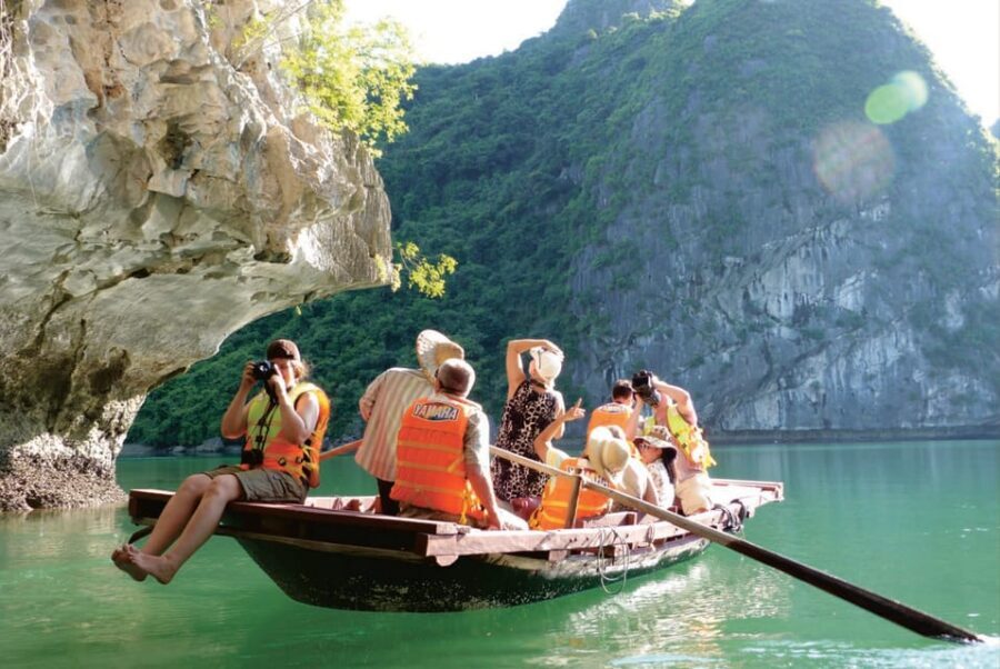 Ha Long 1 Day Luxury Small Group & Kayaking - Tuan Chau Harbor cruise: sunshine, limestone, and lunch onboard