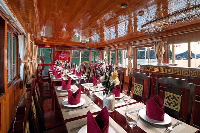 Ha Long Bay 2D1N on 2-star-plus Cruise - Sunset, shower, and cooking class: the fun part of the night
