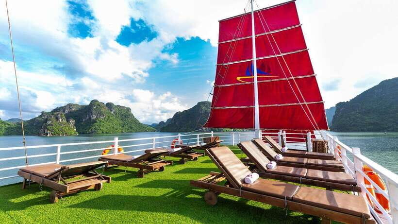 Ha Long Bay - Bai Tu Long Bay Luxury Boat Tour & Transfer - English guides and onboard crew: why service quality changes the day